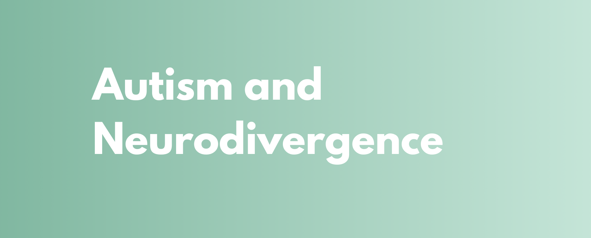 banner of autism and neuro diversity