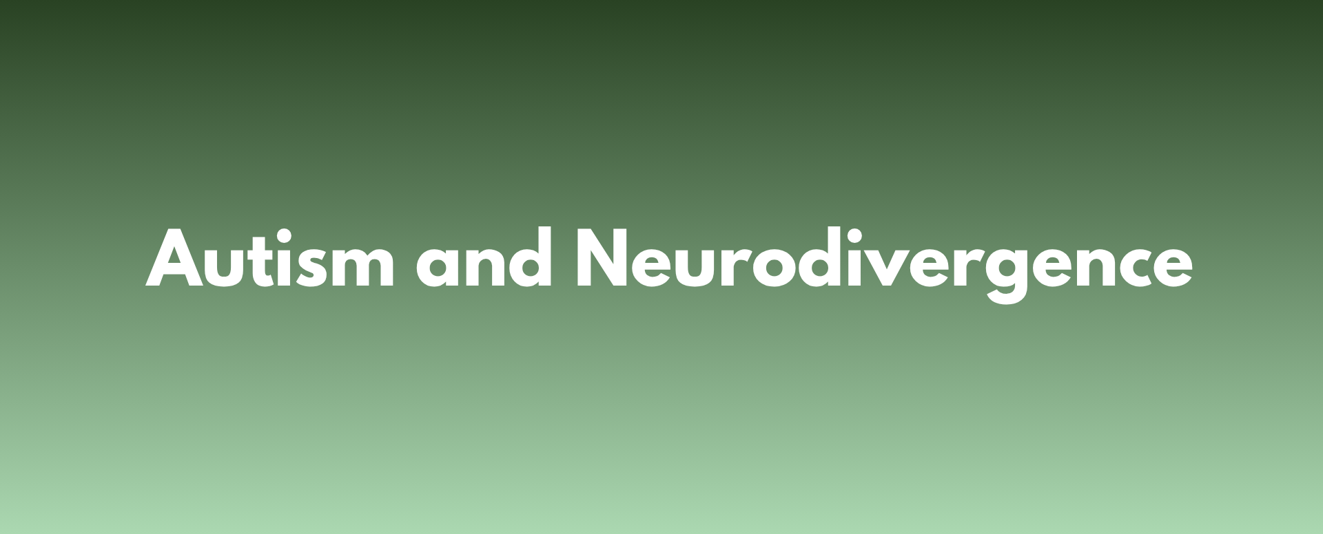 banner of autism and neuro diversity